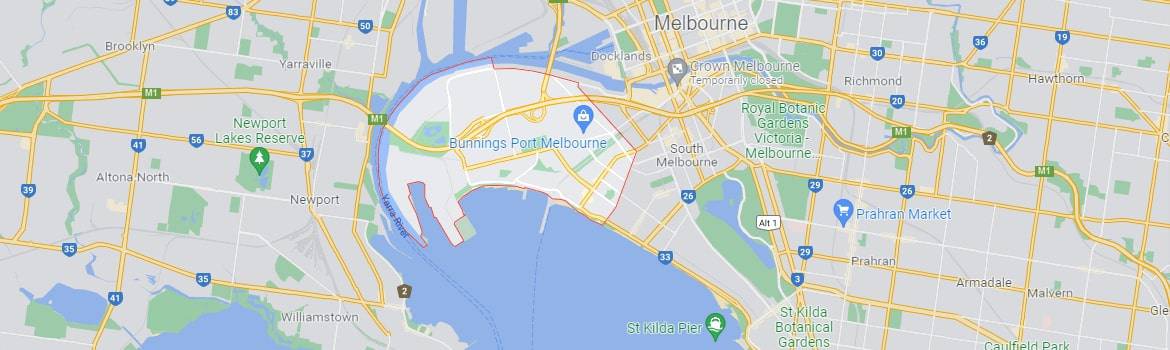 Port Melbourne map area