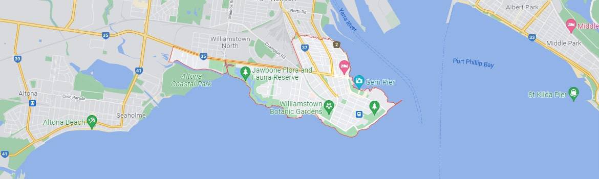 Williamstown map area